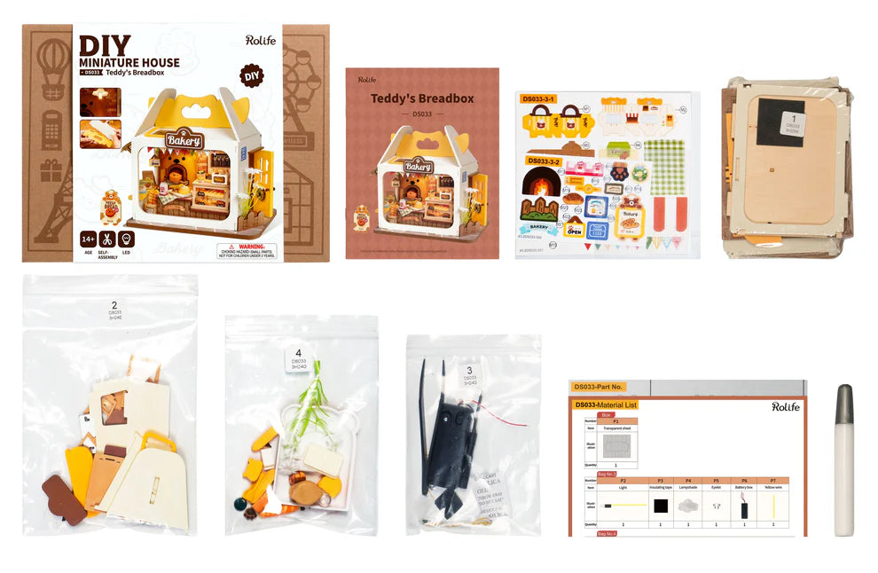 Teddy's Breadbox DIY Miniature House Kit