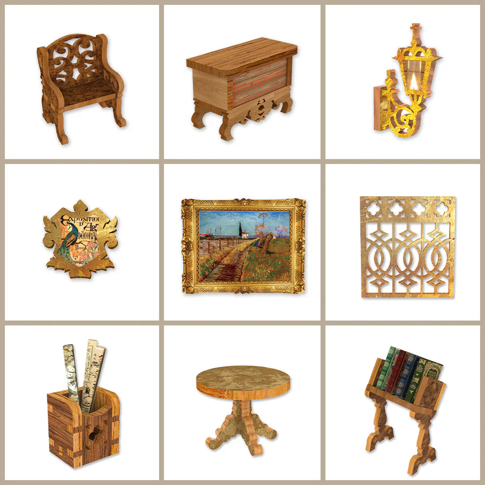 Eternal Bookstore w/ Dust Cover DIY Miniature Book Nook Kit