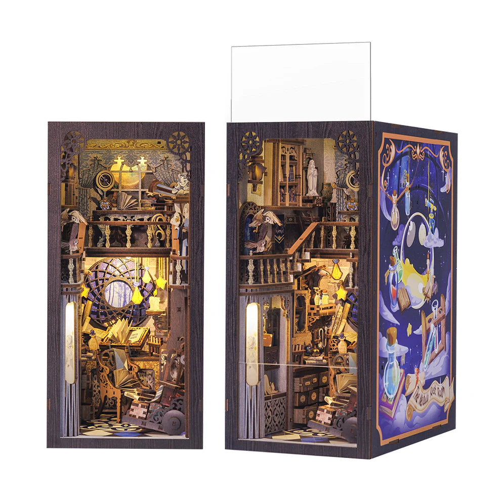 Nebula Common Room w/ Dust Cover DIY Miniature Book Nook Kit