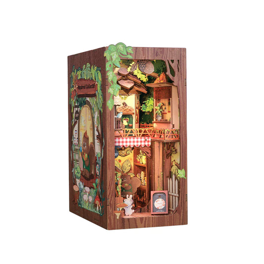 Squirrel Collector w/ Dust Cover DIY Miniature Book Nook Kit