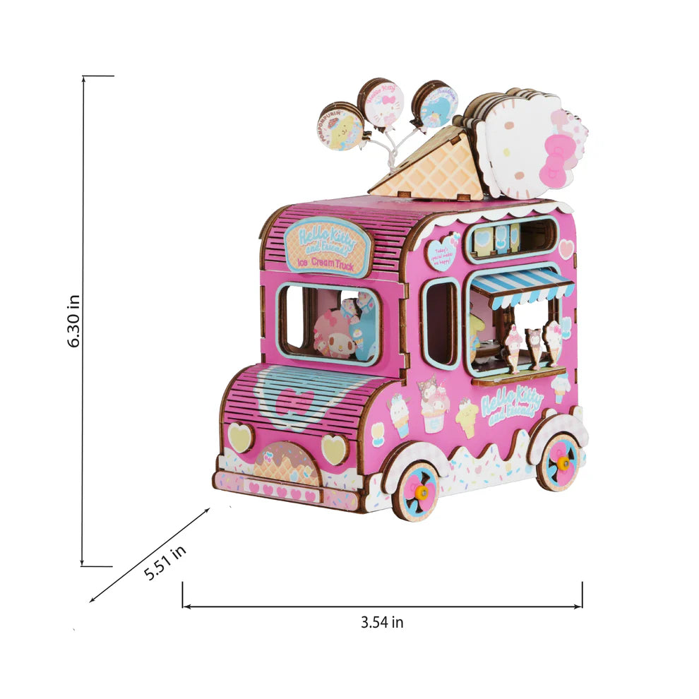Hello Kitty® and Friends Ice Cream Truck 3D Wooden Music Box Puzzle