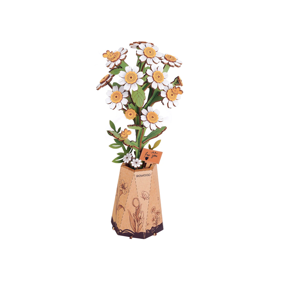 DIY Wooden Puzzle Kit -Floral Bloom Set