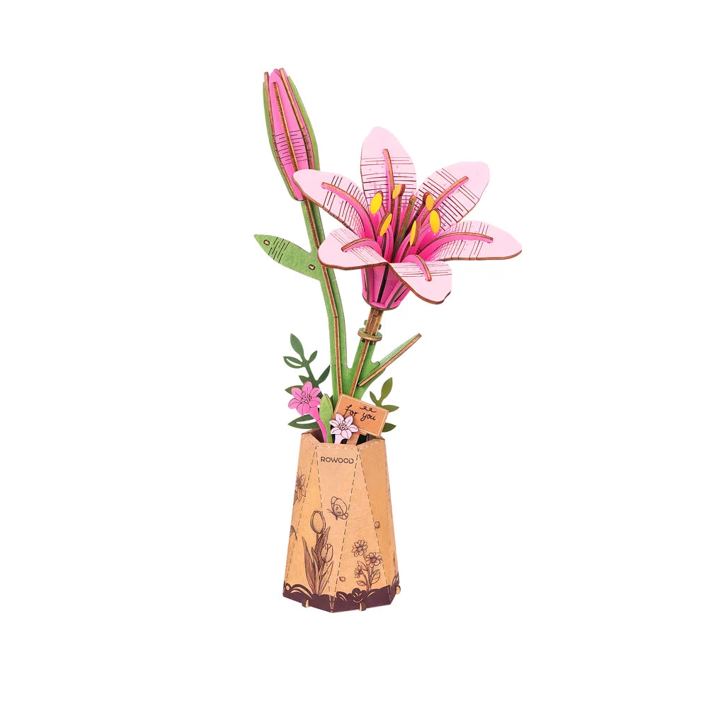 DIY Wooden Puzzle Kit -Floral Bloom Set