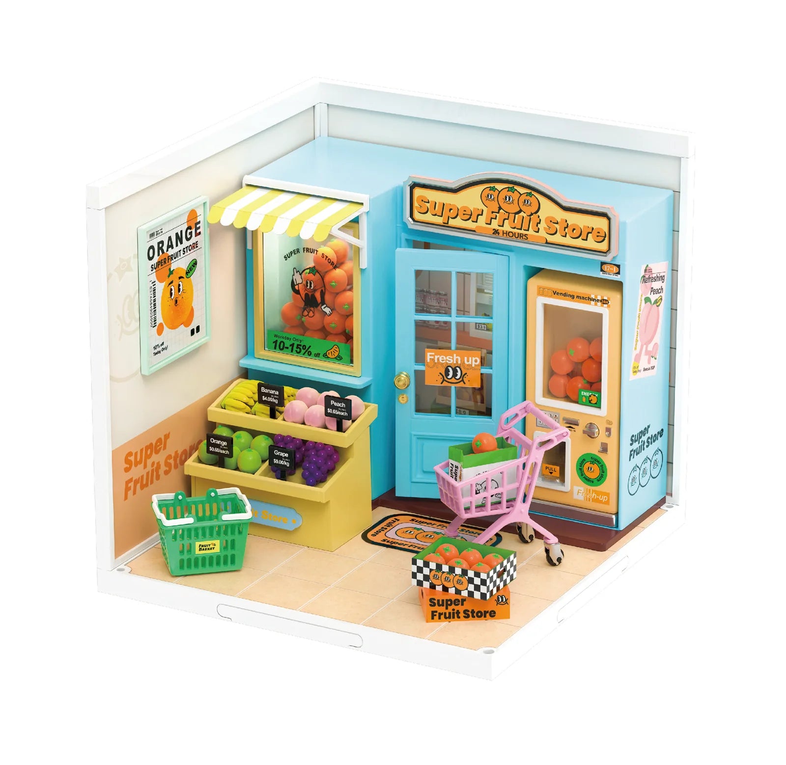 Daily VC Fruit Store DIY Stackable Miniature House