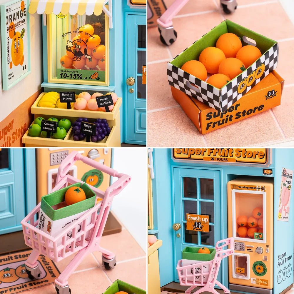 Daily VC Fruit Store DIY Stackable Miniature House