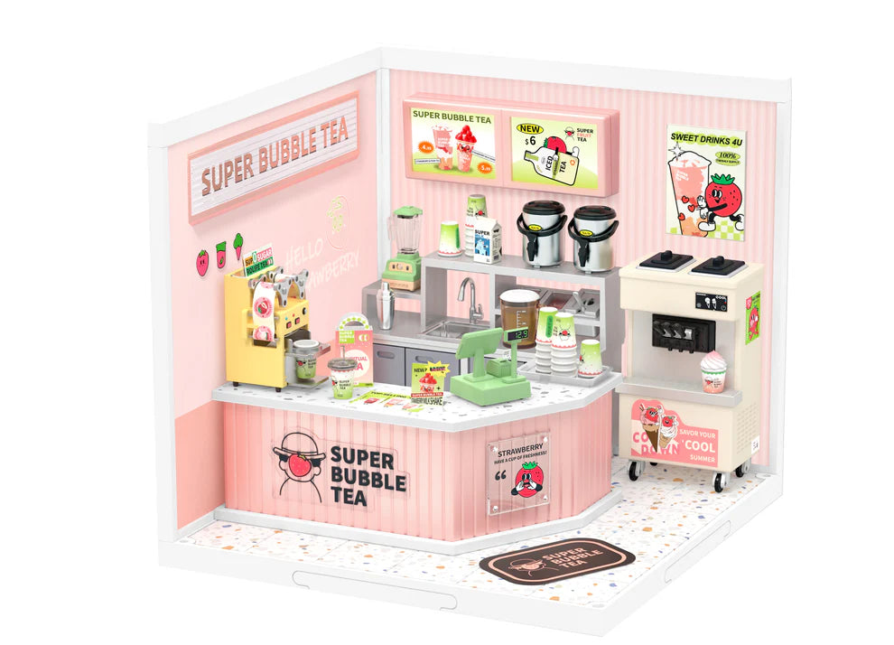 Double Joy Bubble Tea DIY Stackable Miniature House