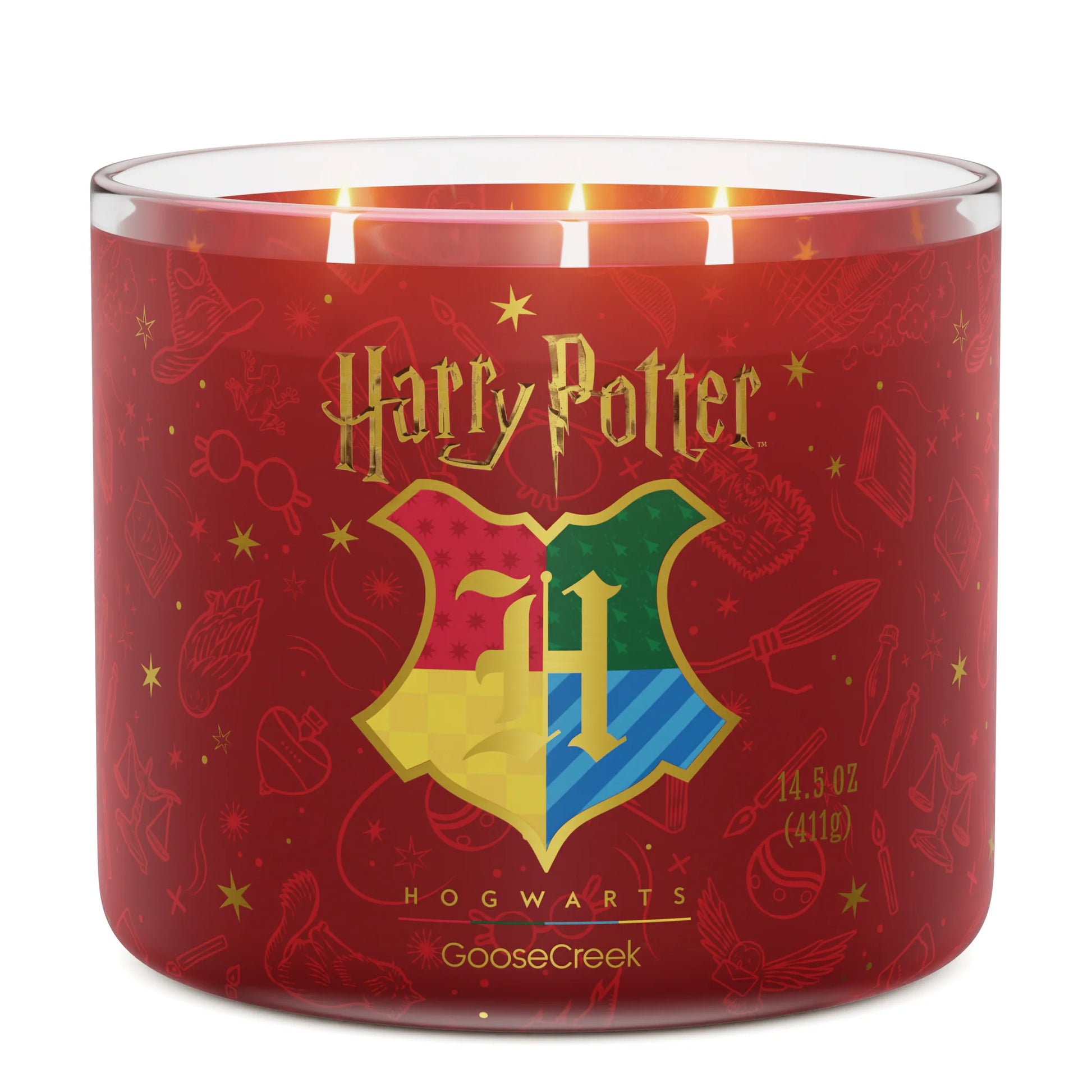 Hogwarts 3-Wick Harry Potter Candle