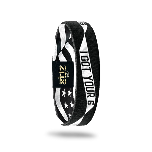 ZOX Thin White Line Veterans Interactive Bracelet