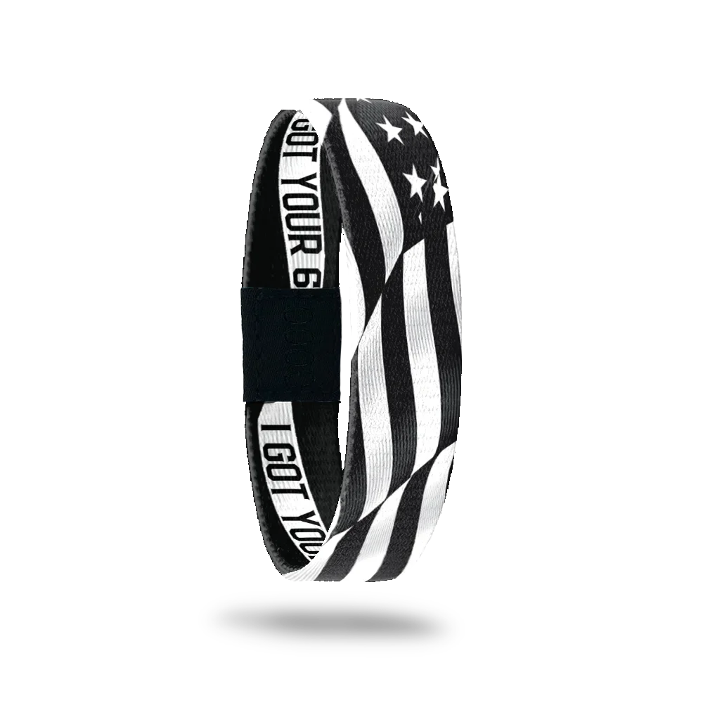 ZOX Thin White Line Veterans Interactive Bracelet