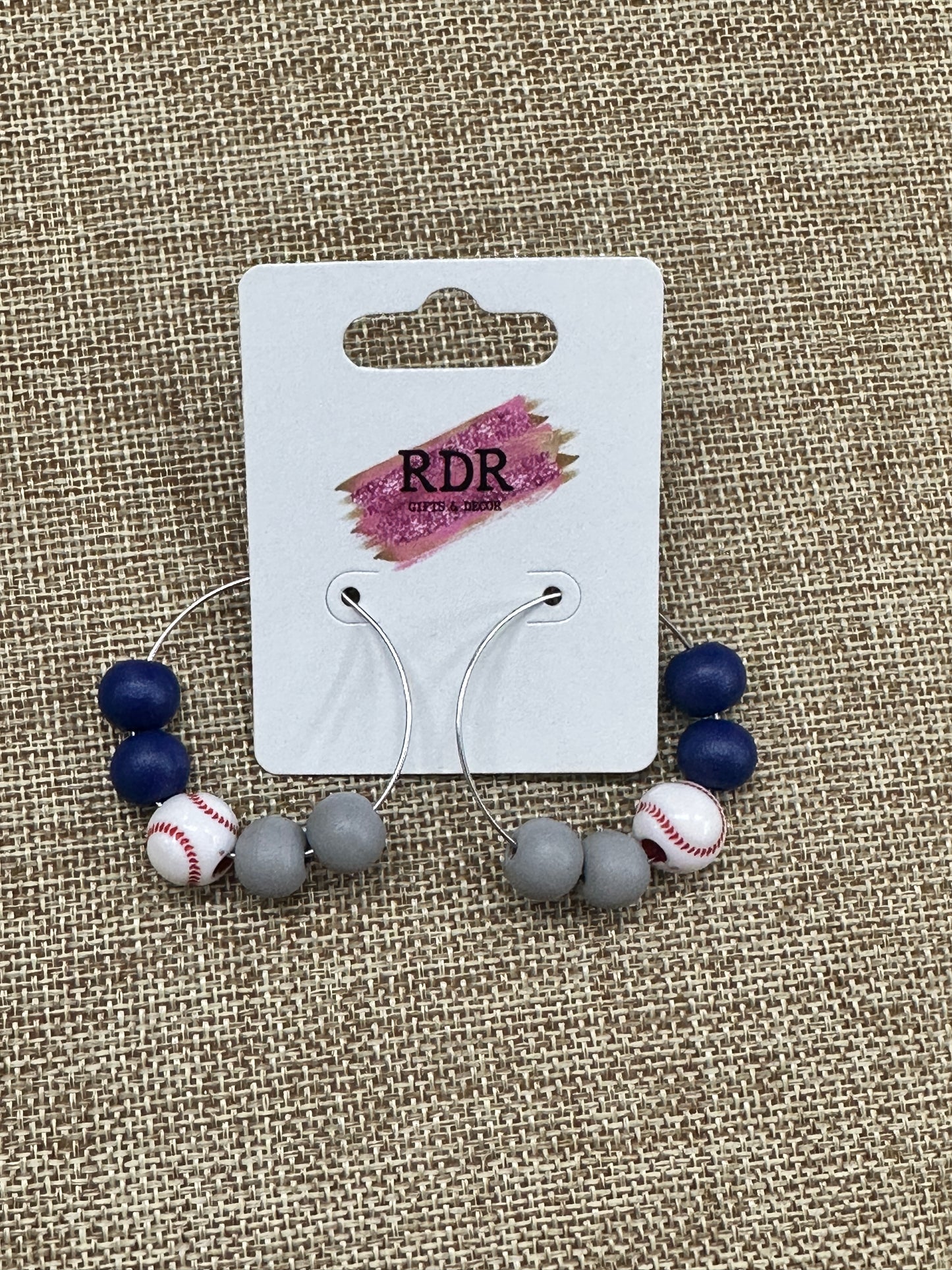 Beaded Hoop Earrings