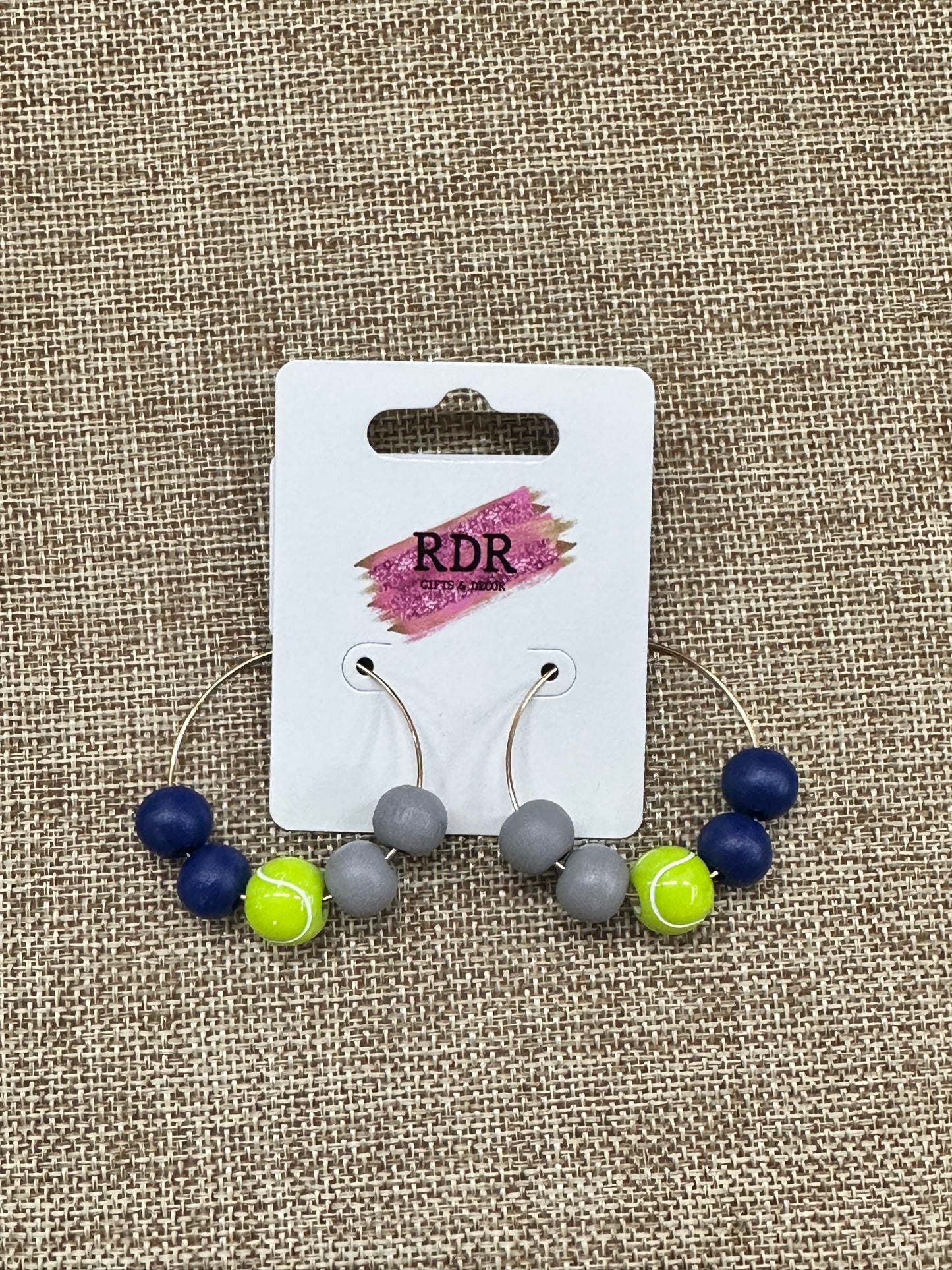 Beaded Hoop Earrings