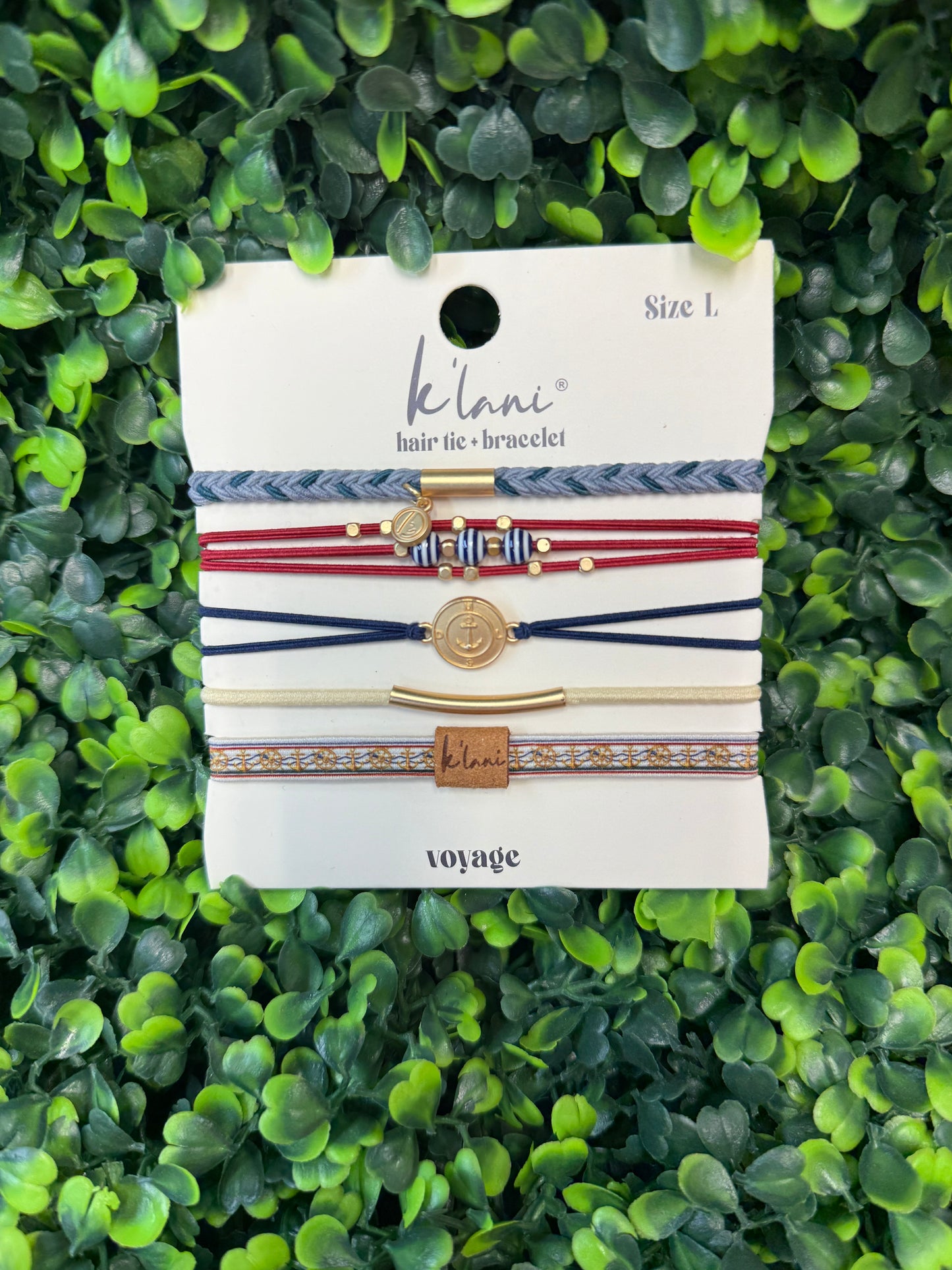 K'Lani "Voyage" Classic Nautical Hair Tie Bracelet