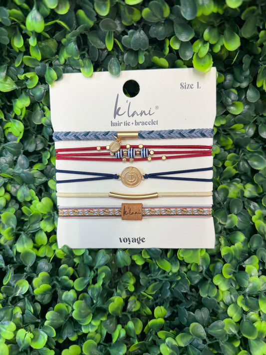 K'Lani "Voyage" Classic Nautical Hair Tie Bracelet
