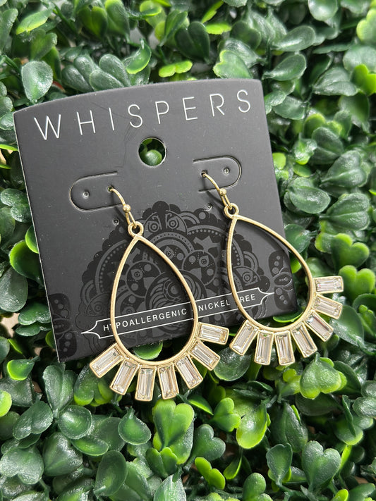 Whispers Crown Drop Earrings