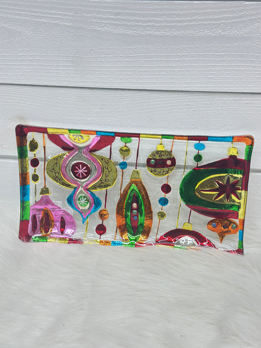 Christmas Glass Platter Ornaments