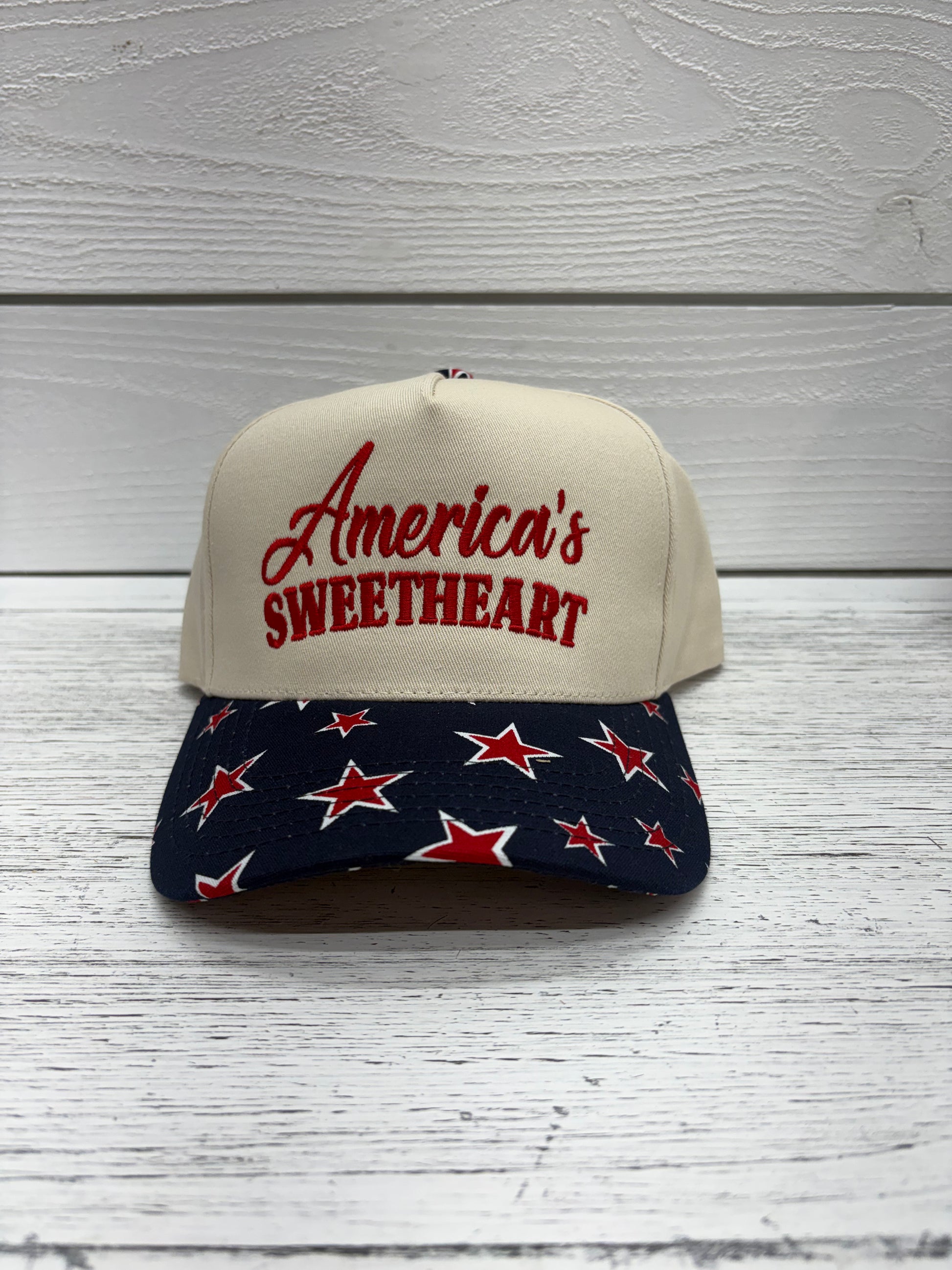 America's Sweetheart Embroidered Trucker Hat