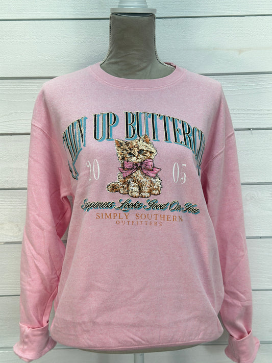 Simply Southern Pink Buttercup Sweatshirt