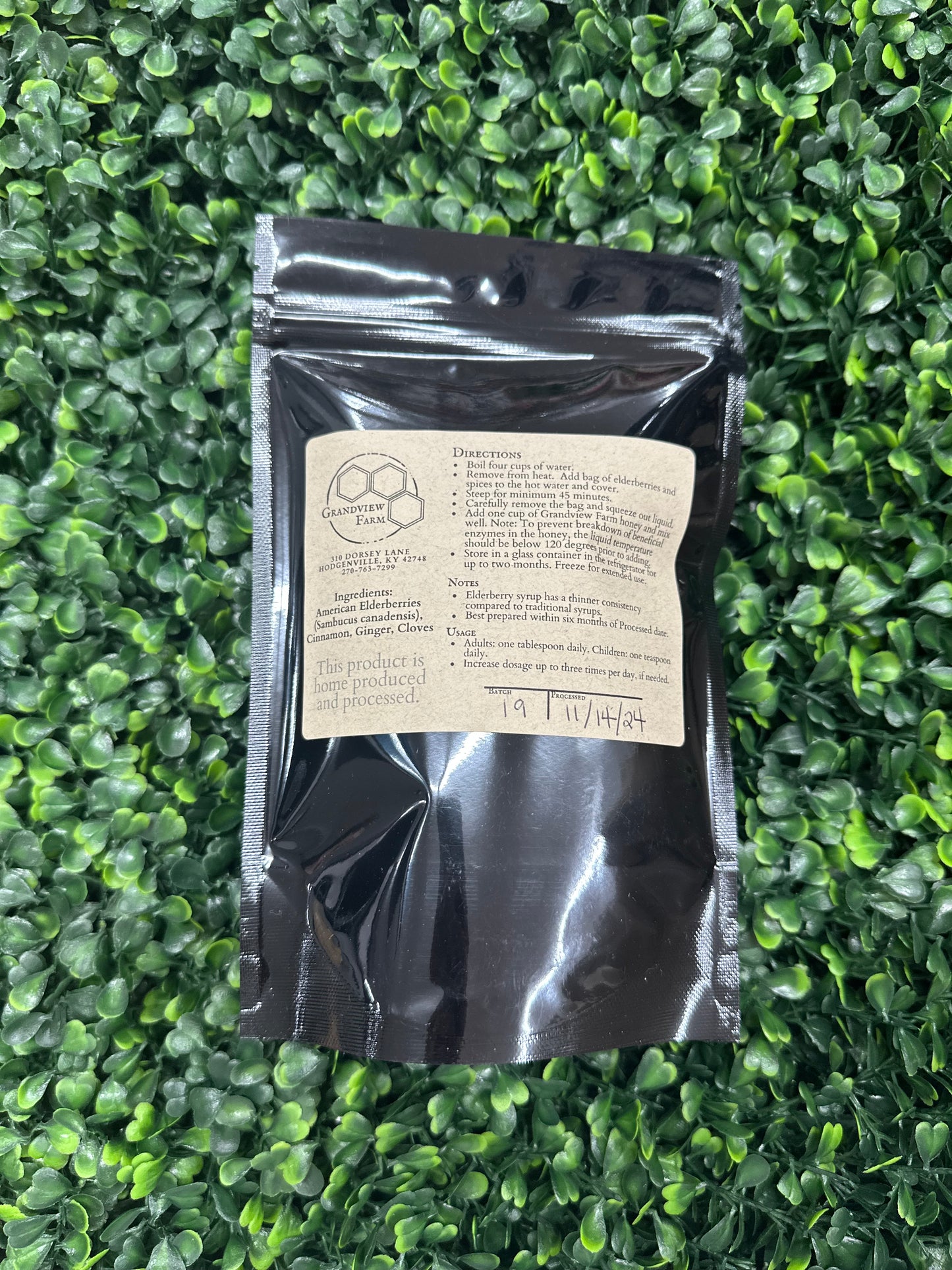 Grandview Farm Elderberry Syrup Kit