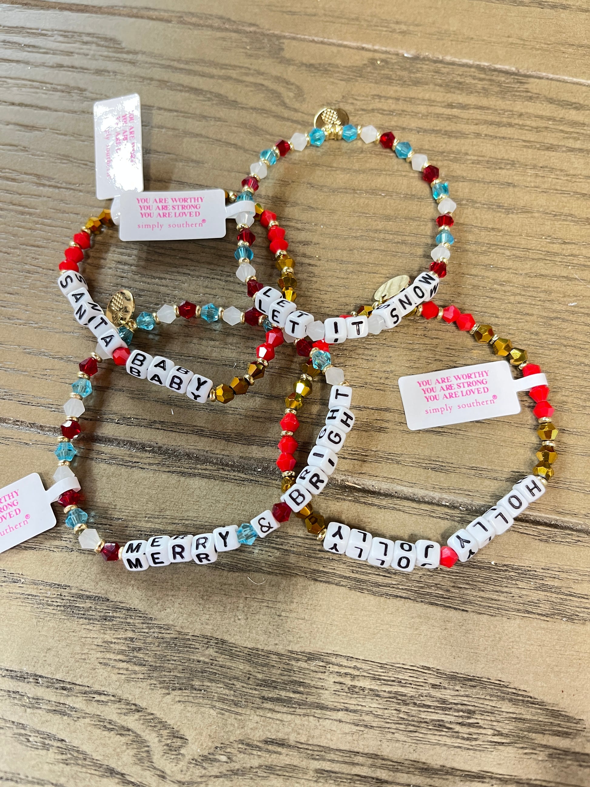 Simply Southern Holiday Jewel Bracelets