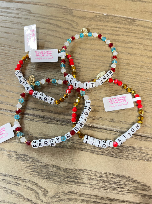 Simply Southern Holiday Jewel Bracelets