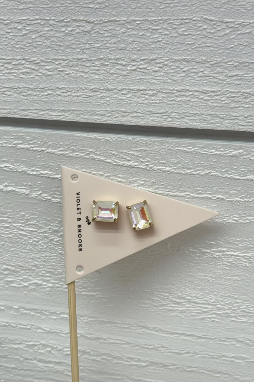 Violet And Brooks Crystal Pendent Square Earring