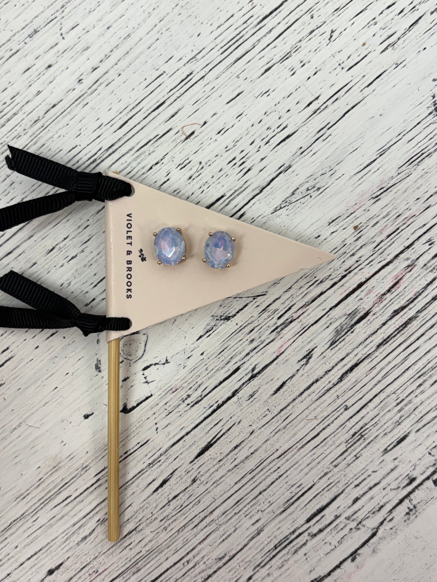 Violet And Brooks Crystal Pendent Oval Earring