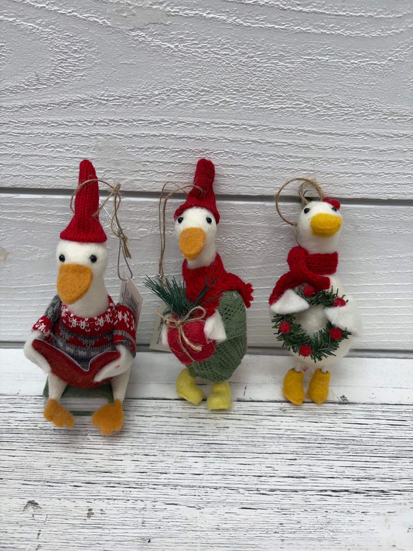Christmas Goose Ornaments