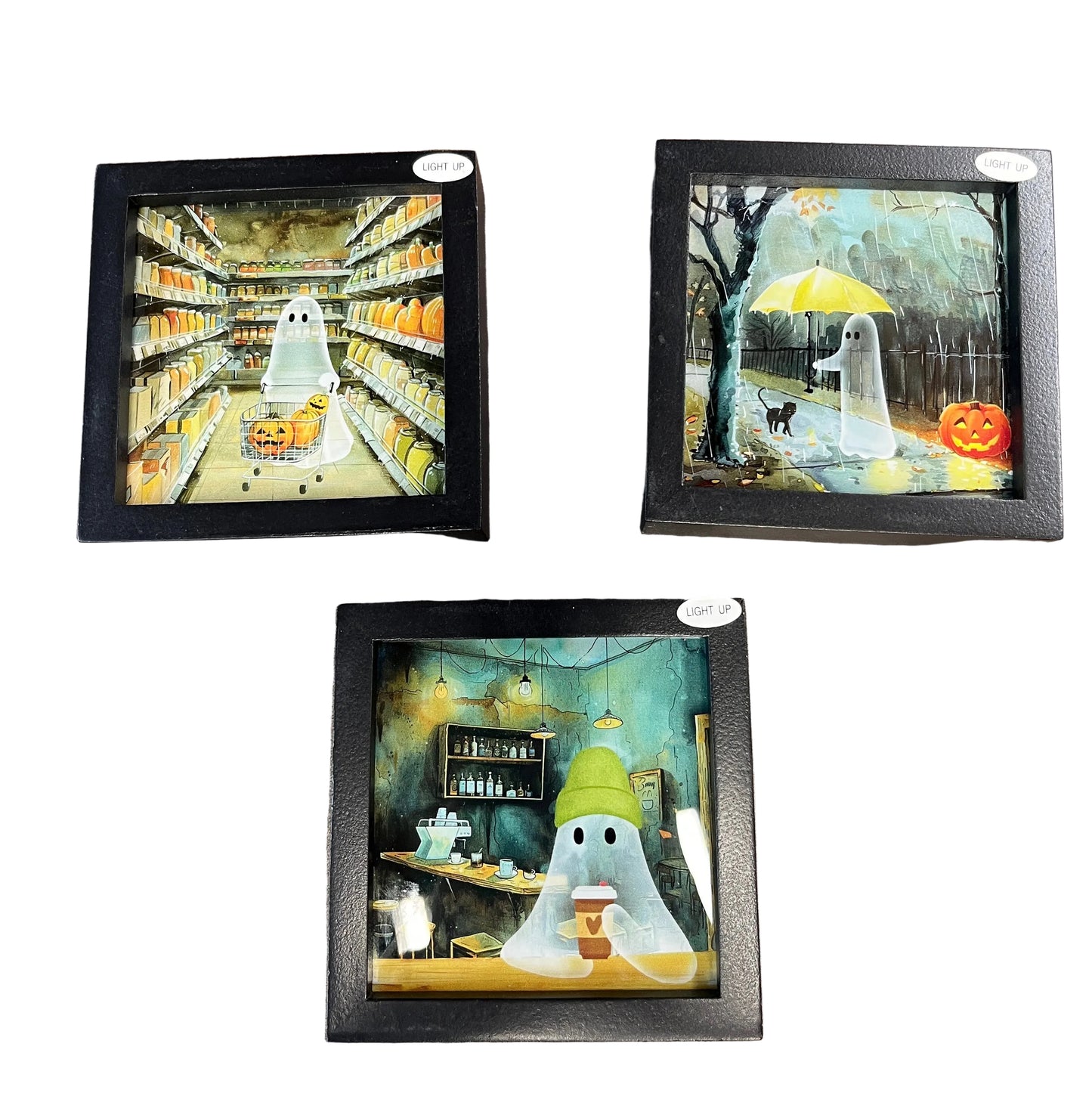 Small Light Up Shadow Box Halloween Pictures