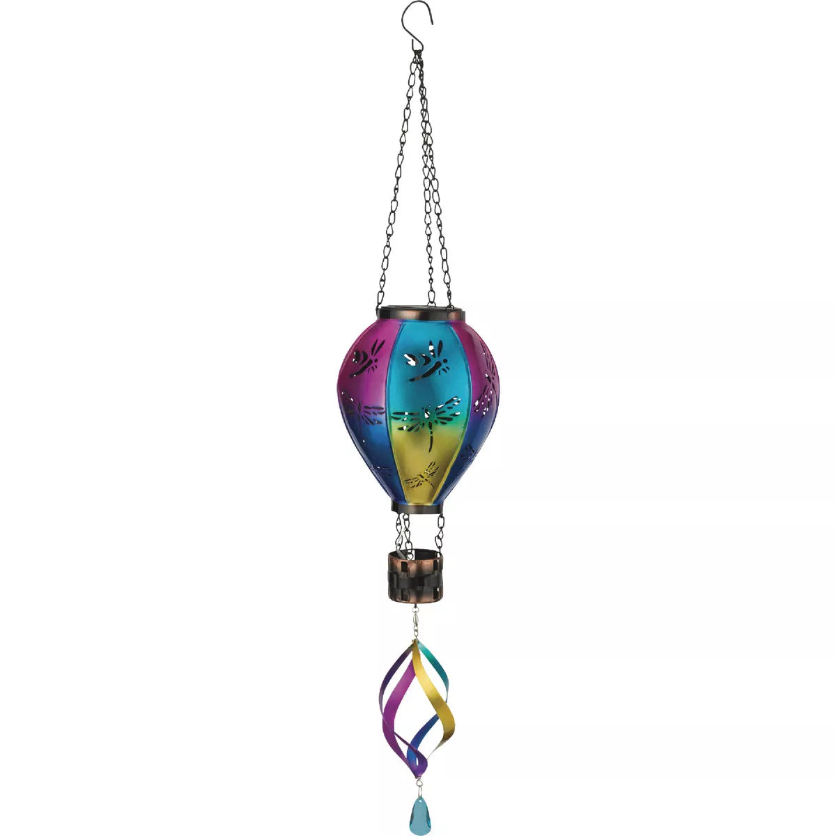 Hot Air Balloon Spinner Solar Lantern - Dragonfly