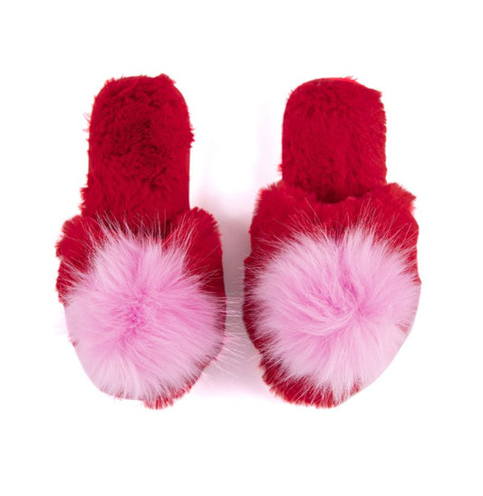 Shiraleah Red/Pink Amor Slippers