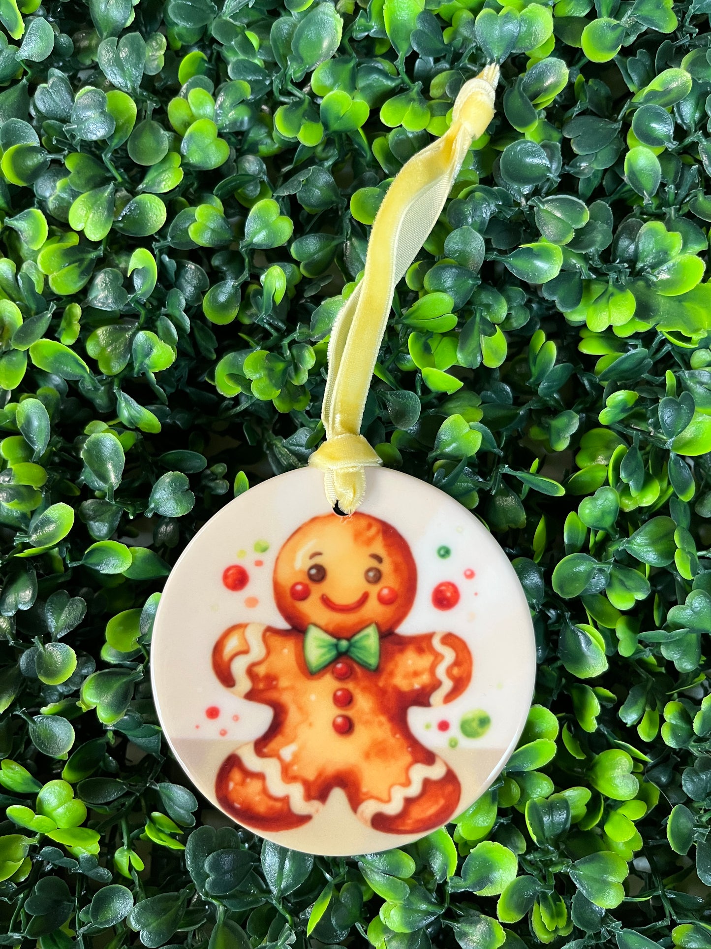 Round Double Sided Ceramic Ornaments