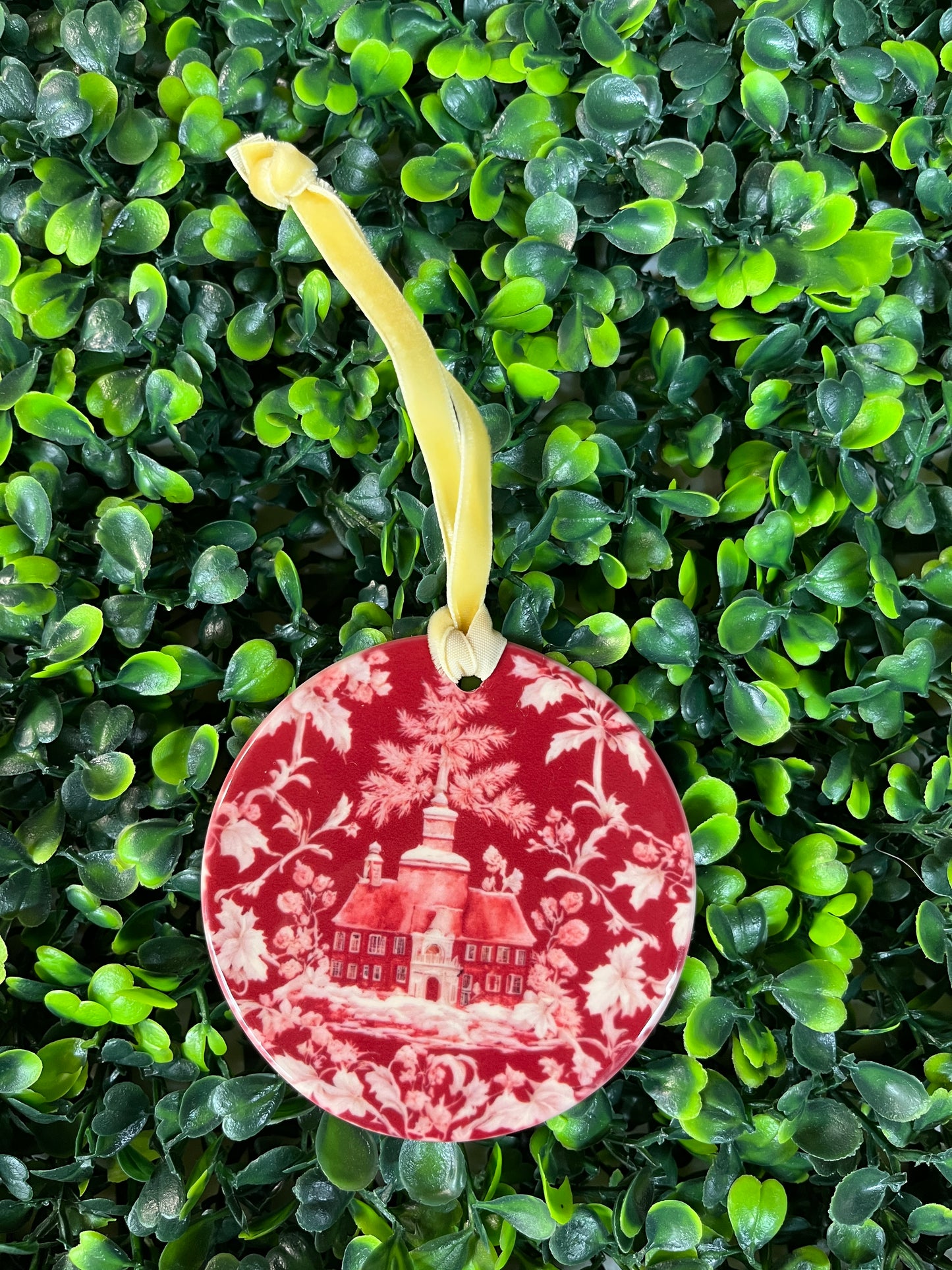 Round Double Sided Ceramic Ornaments