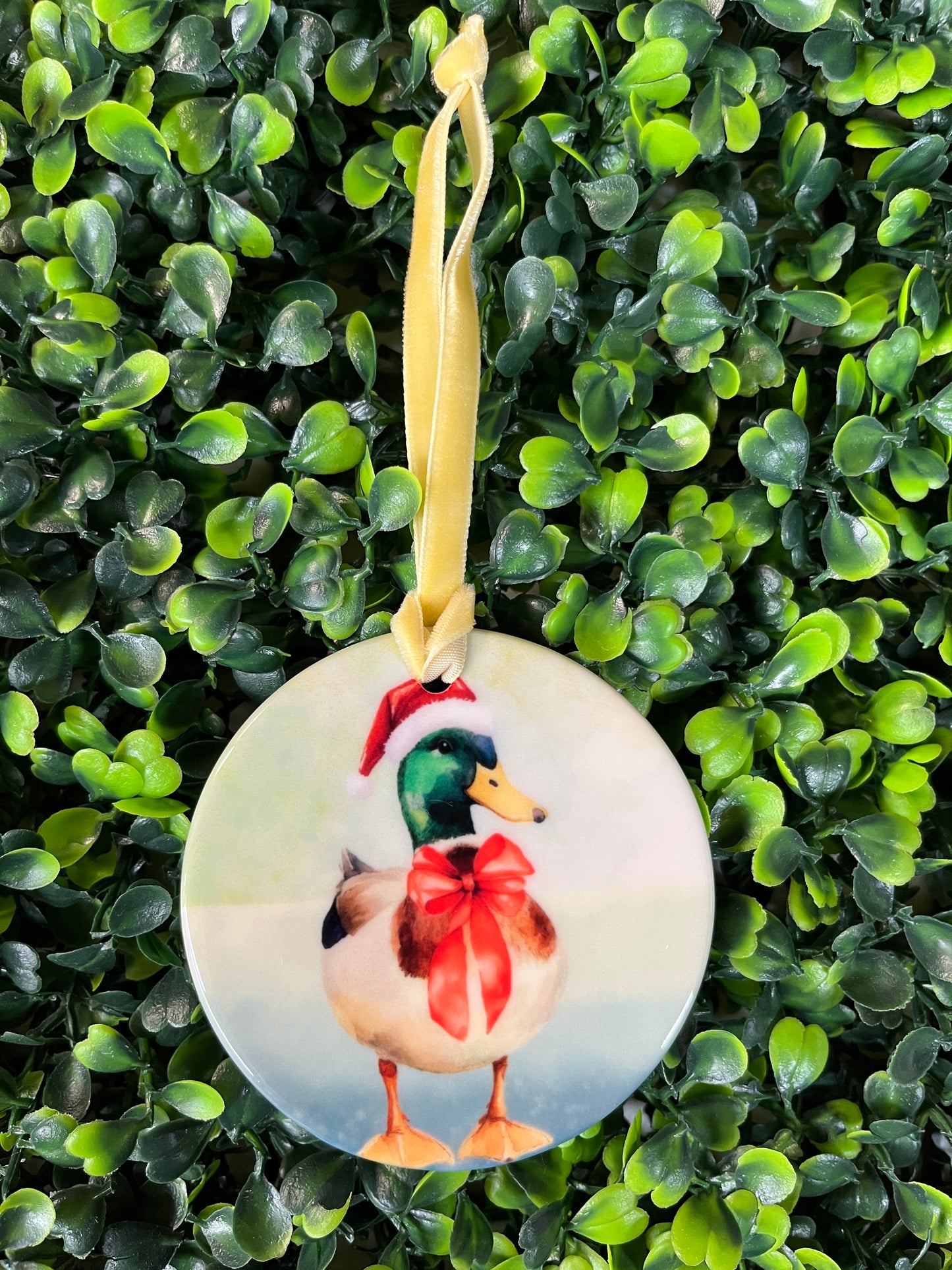 Round Double Sided Ceramic Ornaments