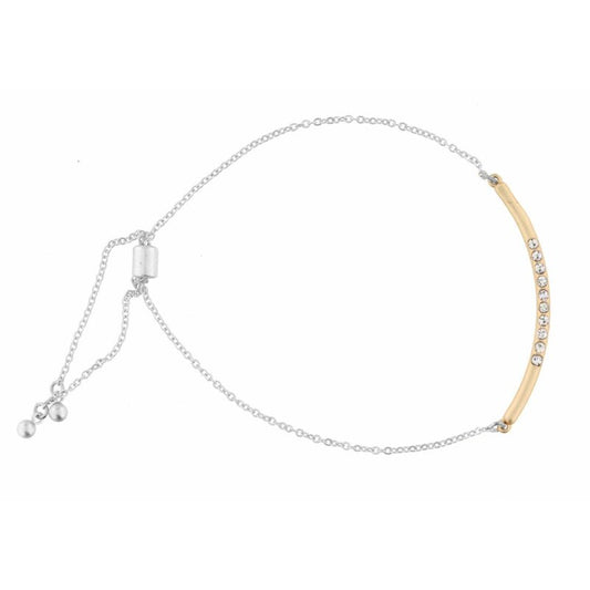 Jane Marie Curved Bar/Crystal Cluster Claire Bracelet