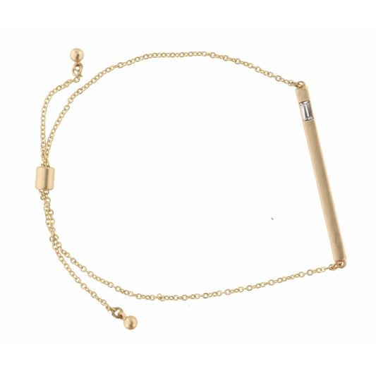 Jane Marie Bar/Rectangle Crystal Claire Bracelet