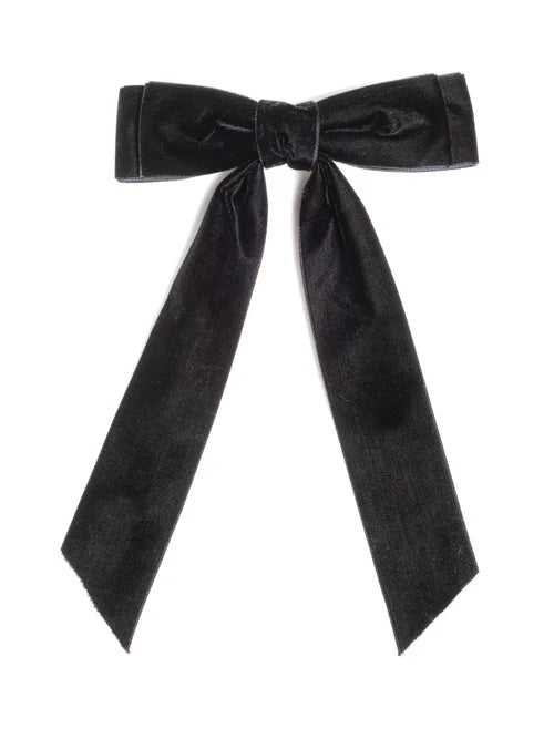 Velvet Bow Clip