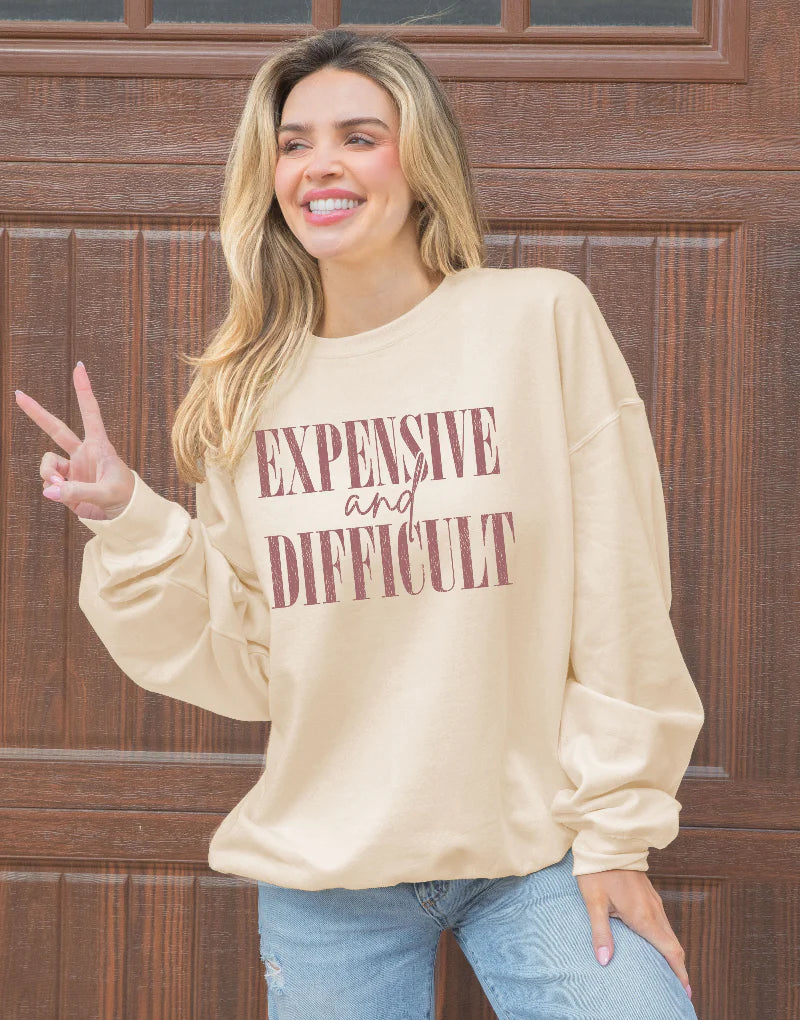 Simply Southern Expensive And Difficult Crewneck