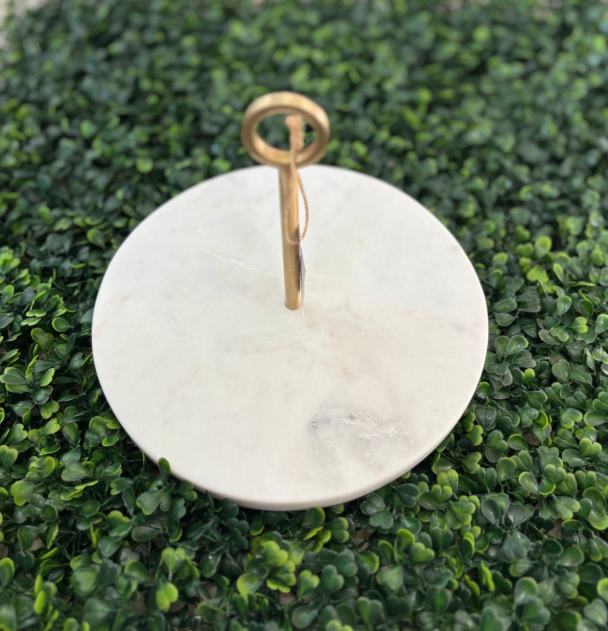 Marble Server With Brass Handle