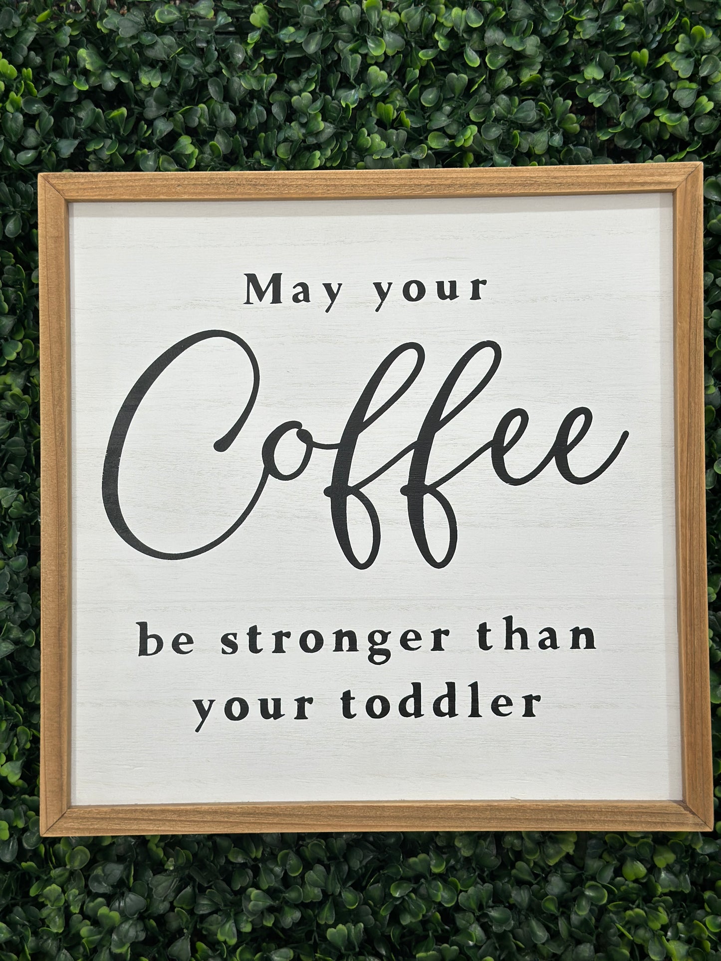 Brown Frame Coffee Sign