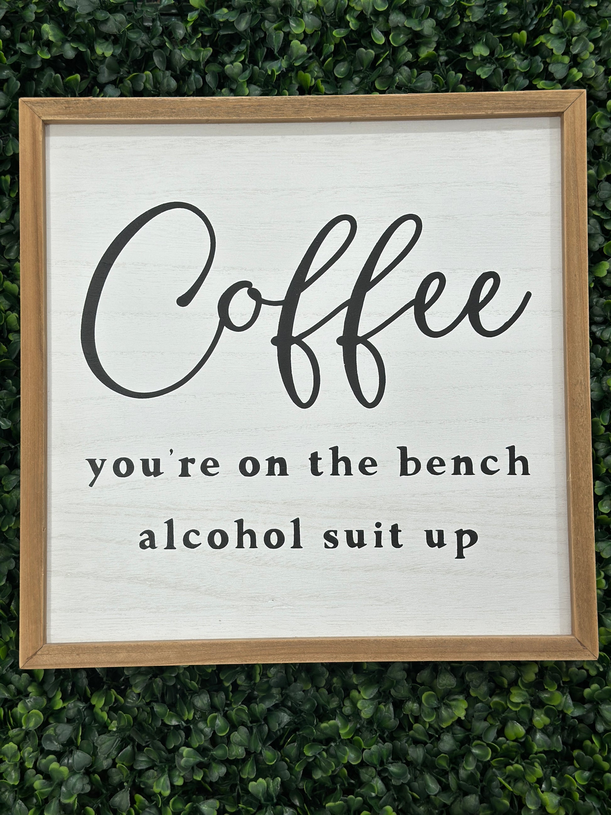 Brown Frame Coffee Sign