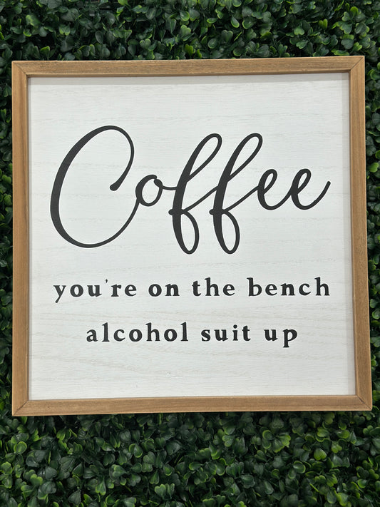 Brown Frame Coffee Sign