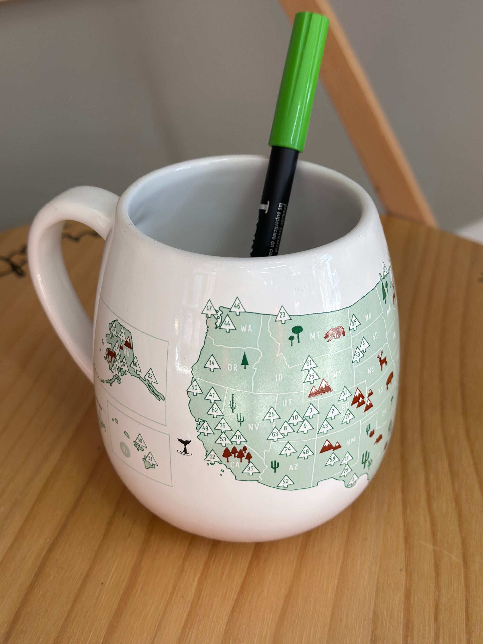 National Parks Mug With Pen