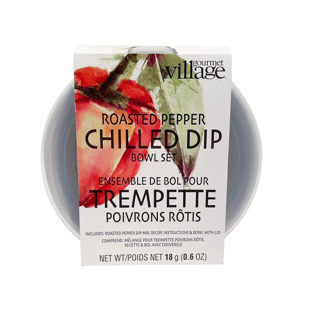 Gourmet Village Roasted Pepper Dip Bowl Set