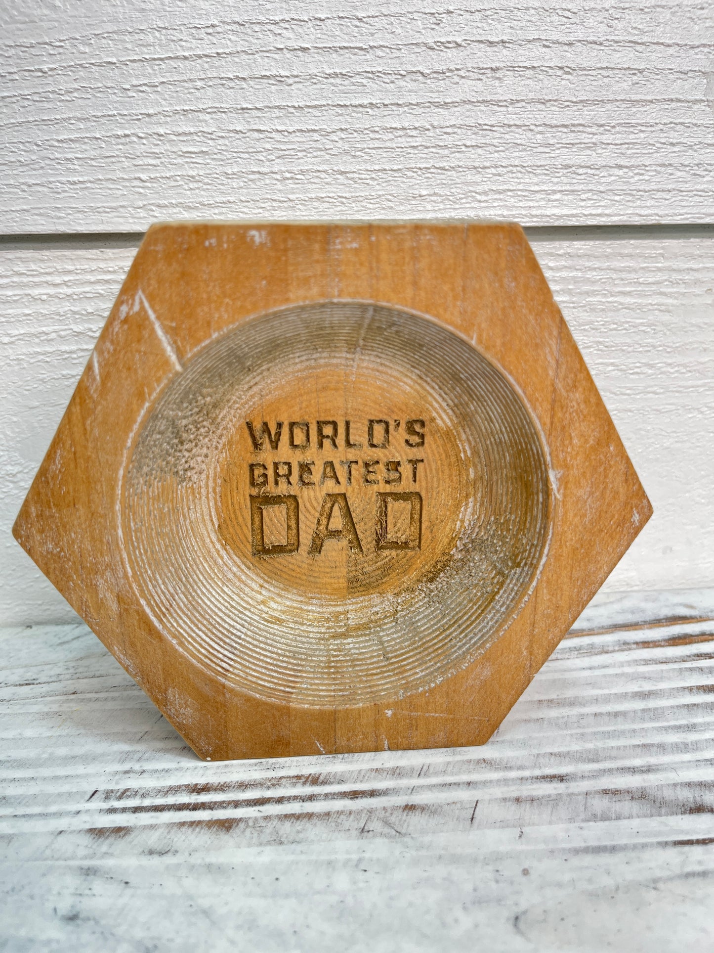 Dad Wood Trinket Bowl