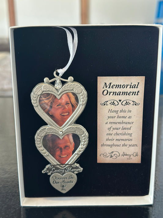 Forever In Our Hearts Double Heart Ornament