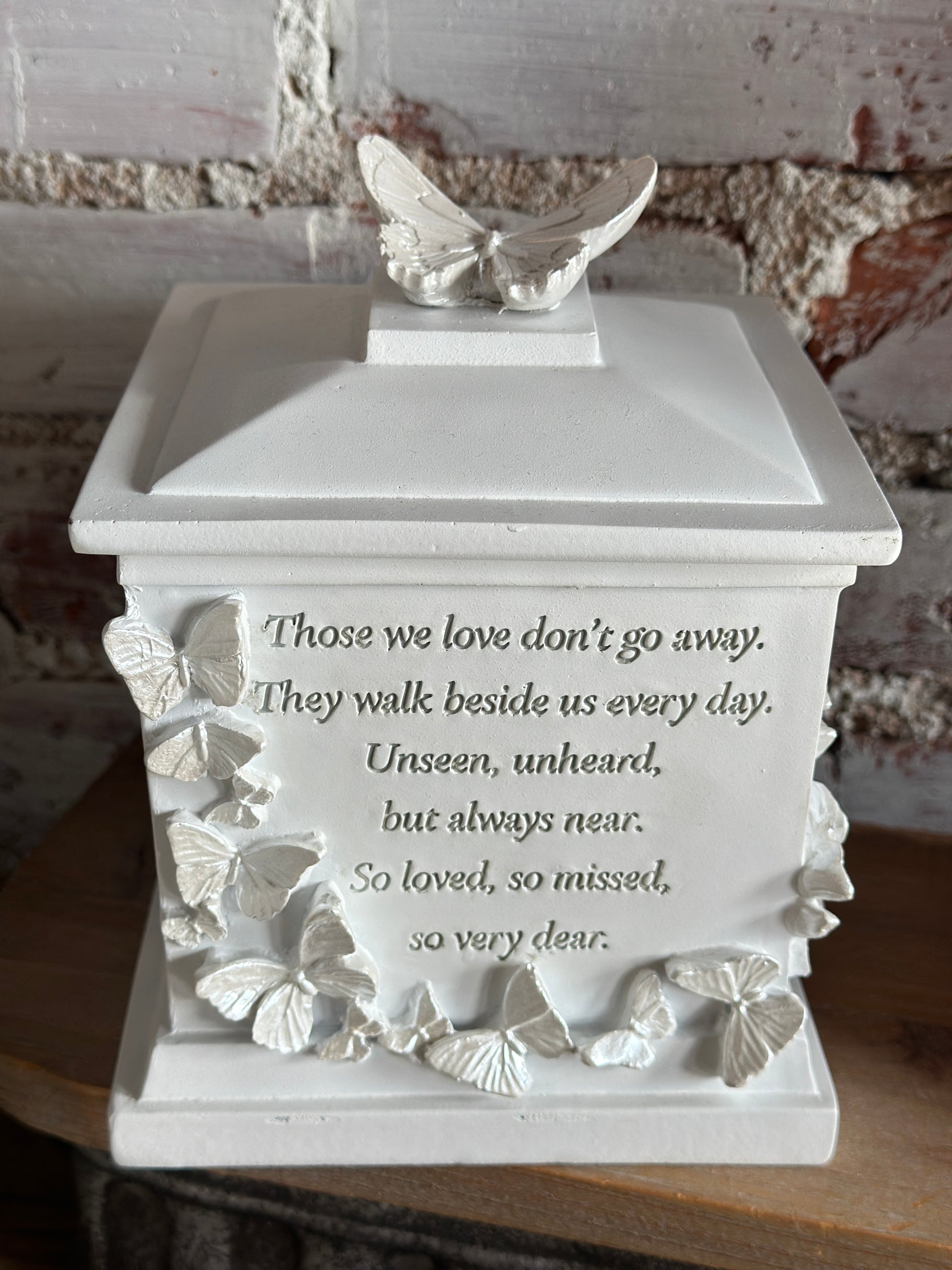 Those We Love White Ceramic Memory Box