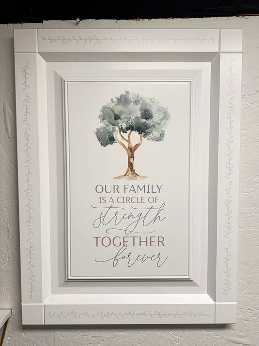 Our Family Is A Circle...Forever 24x32 Picture