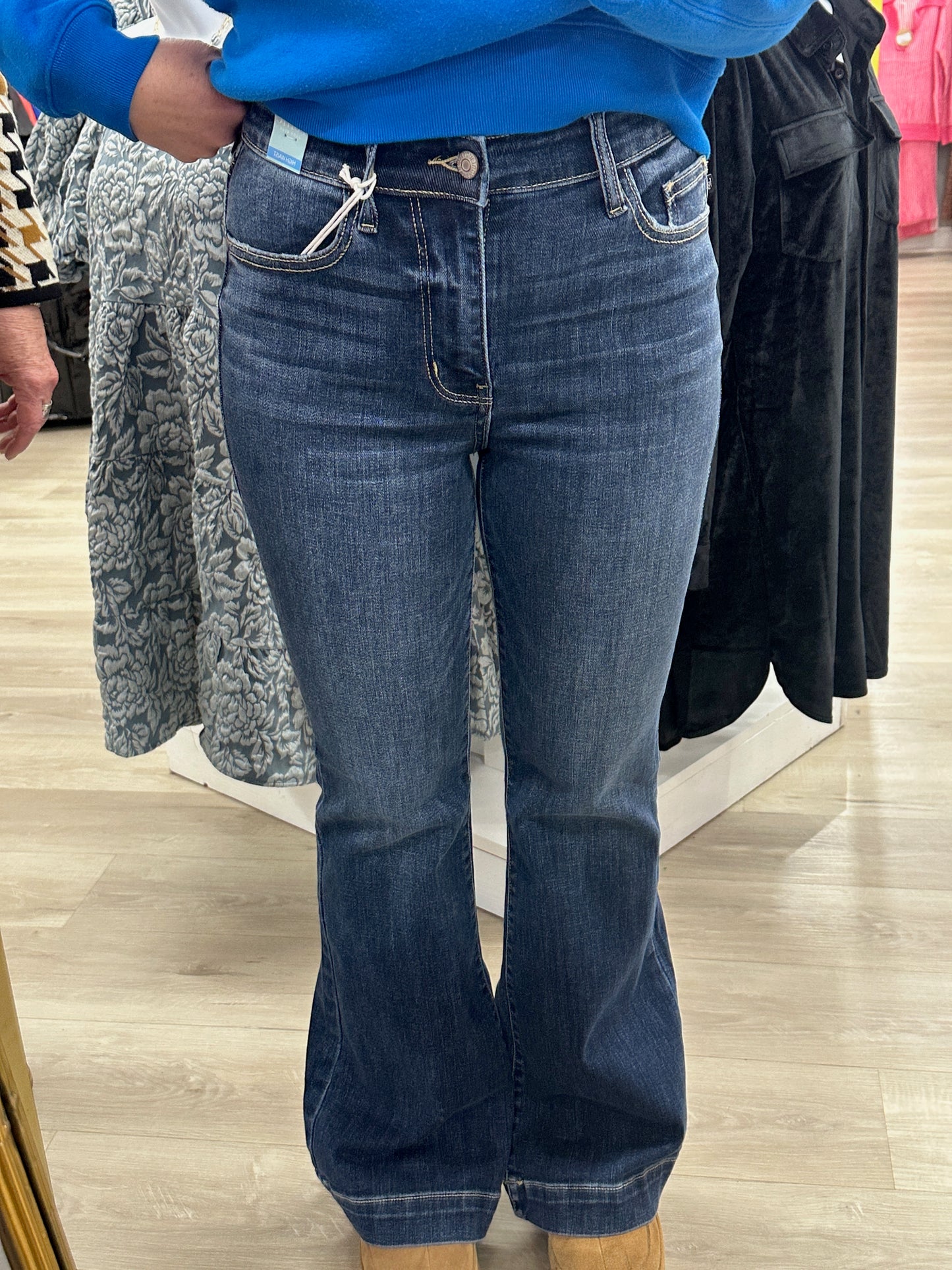 Judy Blue High Waist Petite Trouser Flare