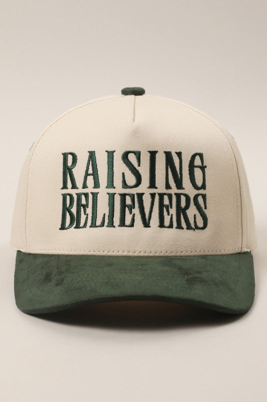 Raising Believers Suede Two-Tone Trucker Hat