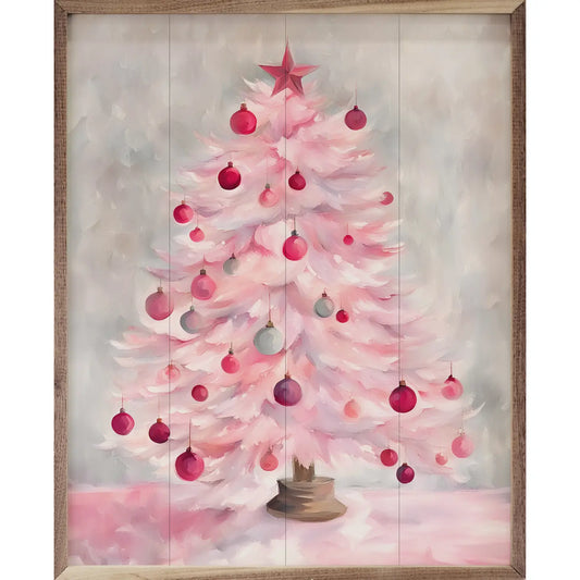 Pink Christmas Tree Picture